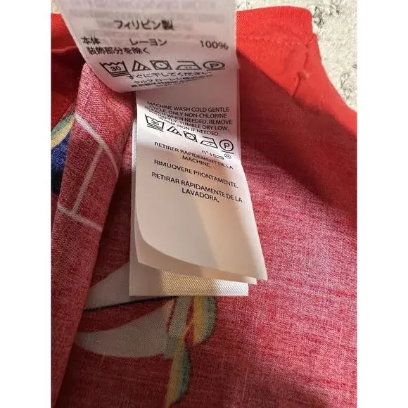 Polo Ralph Lauren Custom Fit Mens S Nautical Button Up Shirt Short Sleeve Red - Picture 7 of 7